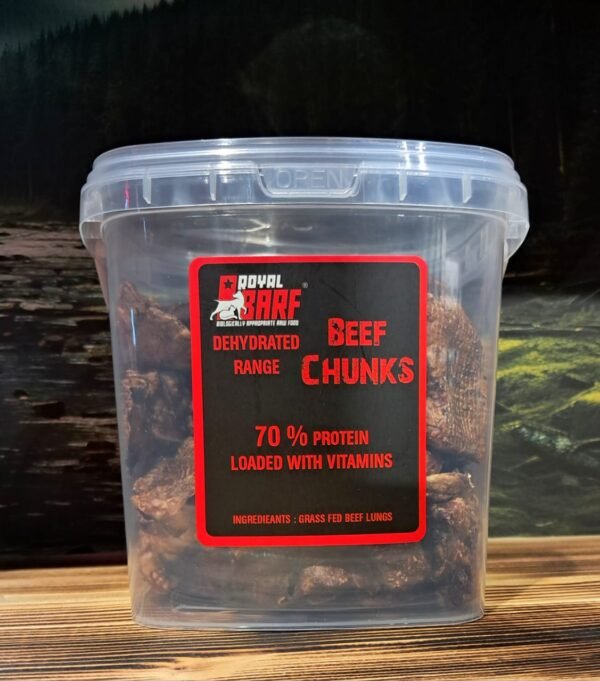 Beef Chunks 200g – Royal Barf